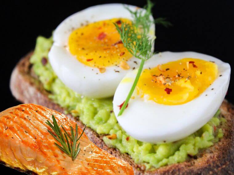 spinach egg muffins and baked salmon for diabetics